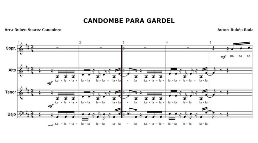 Candombe para Gardel - ||: Recurso Coral