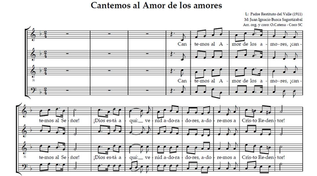 Cantemos al Amor de los amores – ||: Recurso Coral