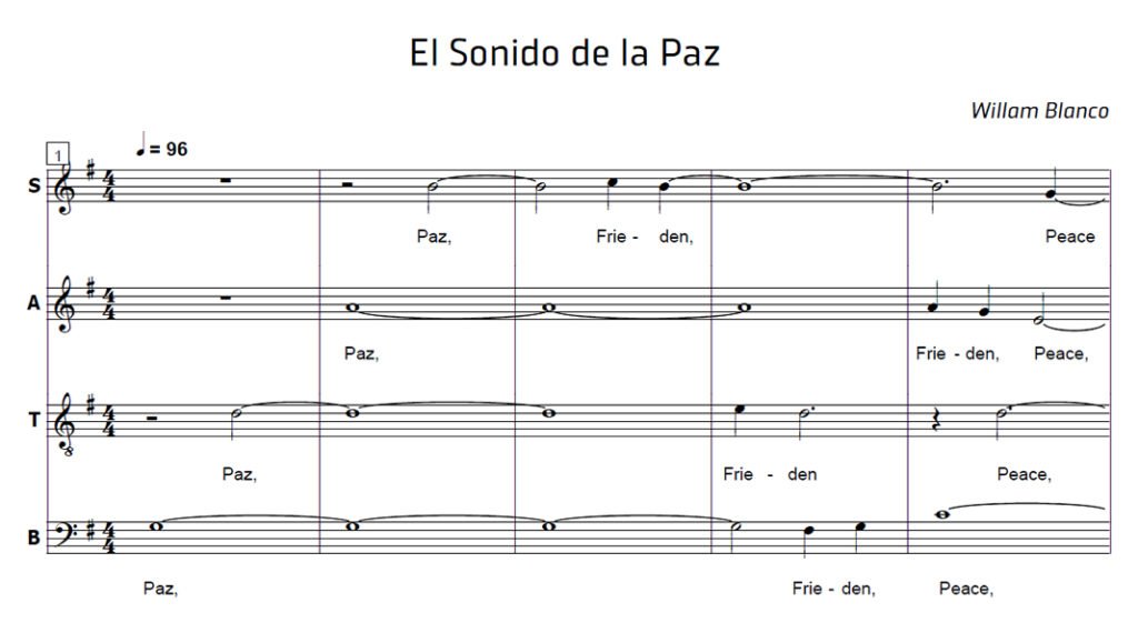 El Sonido de la Paz - ||: Recurso Coral